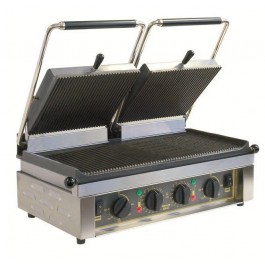 Roller Grill MAJESTIC R Twin Cast Iron Ribbed Top & Bottom Contact Grill