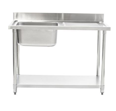 Connecta HEF656 Stainless Steel Single Sink Unit - Right Hand Drain -1200mm