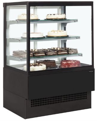Interlevin Italia Range EVOK1802 Black Patisserie Display Cabinet