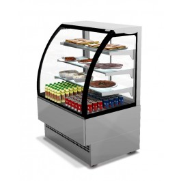 Sterling Pro EVO120-SS-R290A Stainless Steel Curved Glass Patisserie Counter