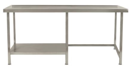 Parry TABHL12600 Stainless Steel Centre Table with Half Undershelf