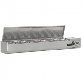Blizzard TOP2000-14EN Refrigerated Stainless Steel Topping Unit with Cover