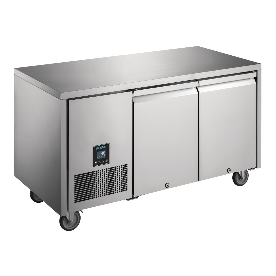 Polar UA006 U-Series Premium Double Door Counter Freezer