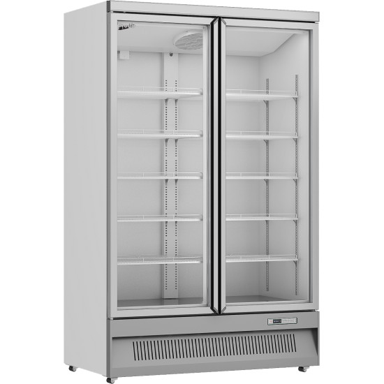 Prodis XPD1250-P-G-LE  Hinged Glass Double Door Display Refrigerator