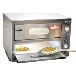 Italforni EK44 Twin Deck Refractory Brick Based Electric Pizza Oven 